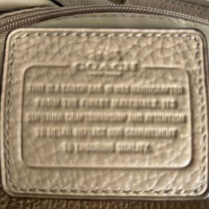Coach purse, beige, like brand new